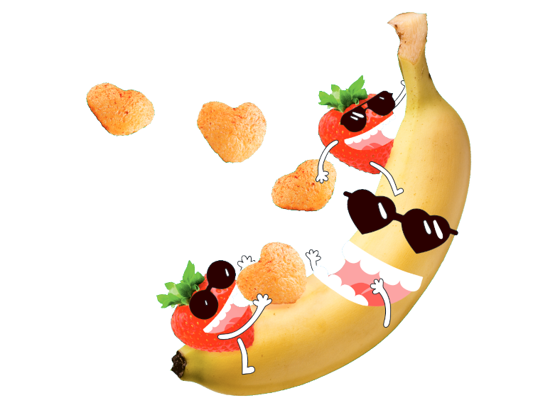Goodies Decoration Banana Strawberries