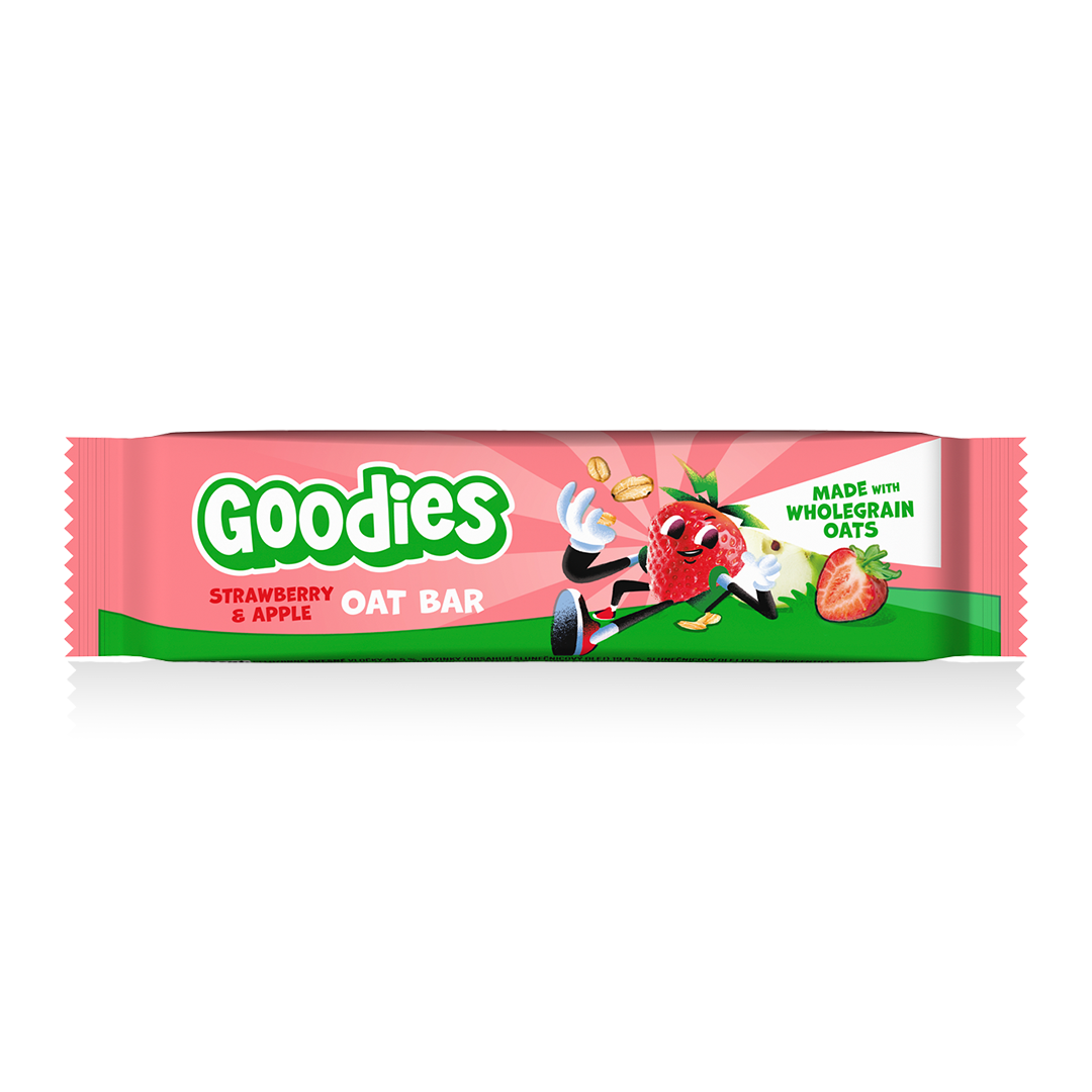 Goodies strawberry and apple oat bar