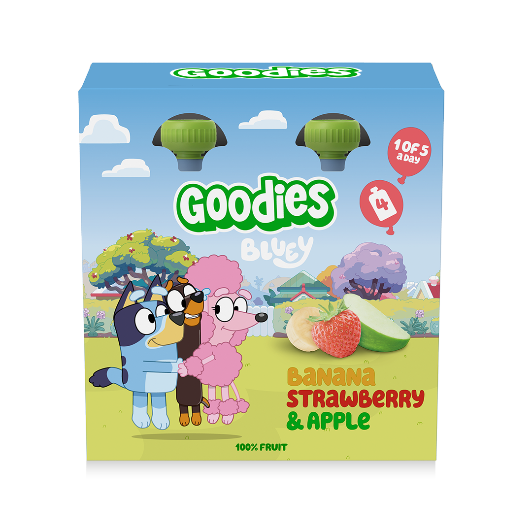 Goodies Bluey Banana Apple and Strawberry