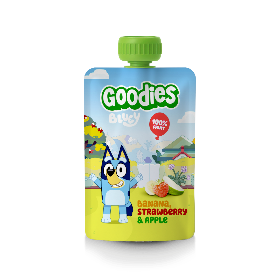 Goodies Bluey Banana Strawberry & Apple
