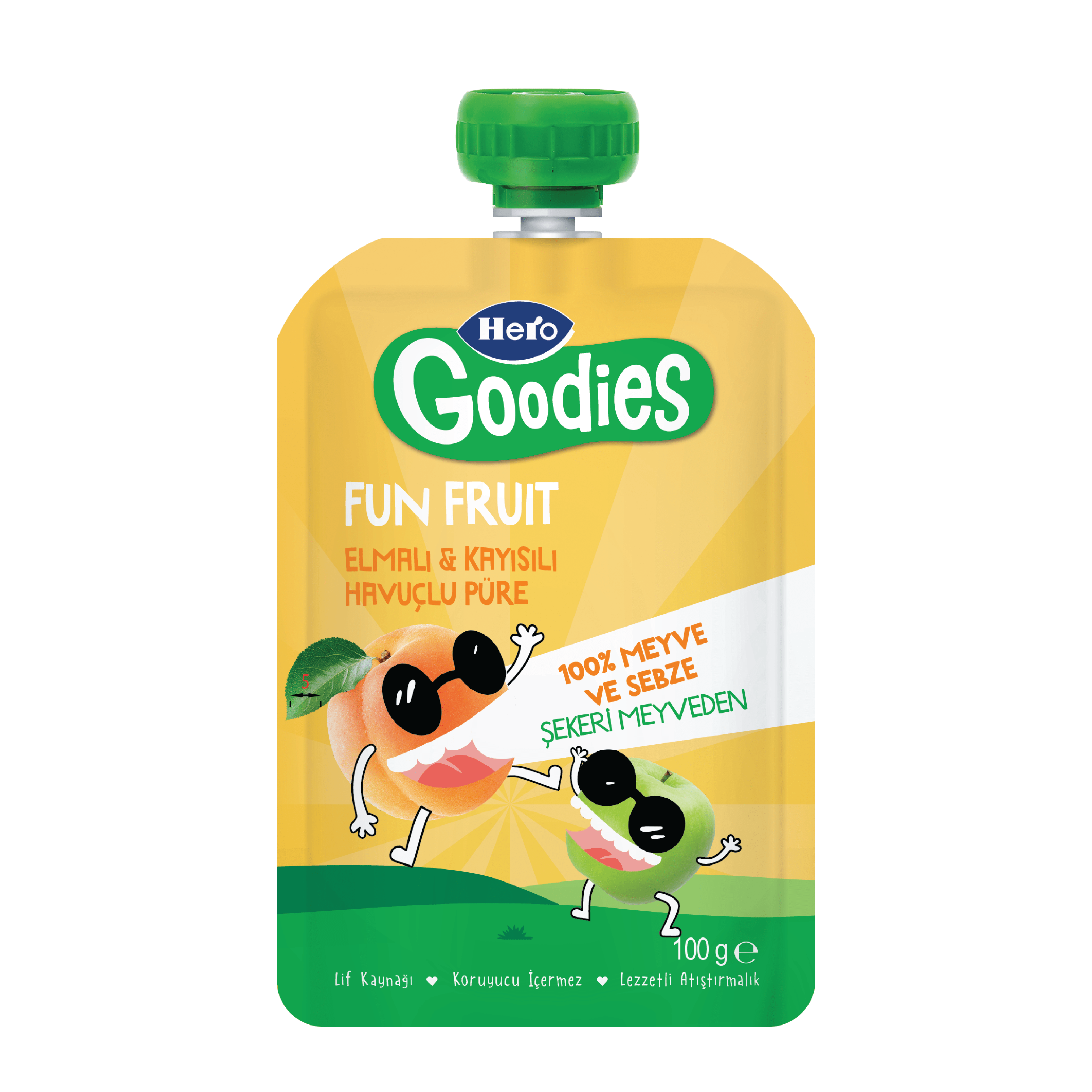  Kayısılı ve Elmalı Meyve Püresi 