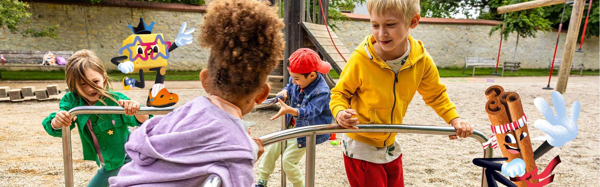 playground with Goodies characters