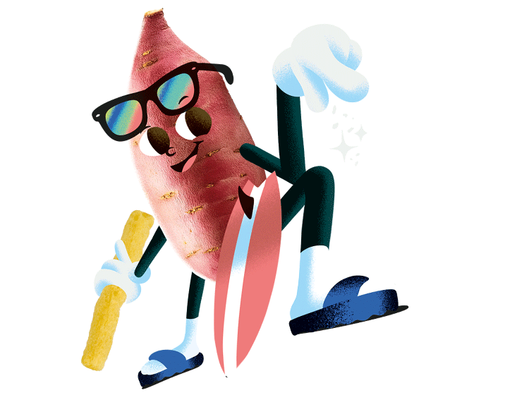 Sweet Potato Goodies Character