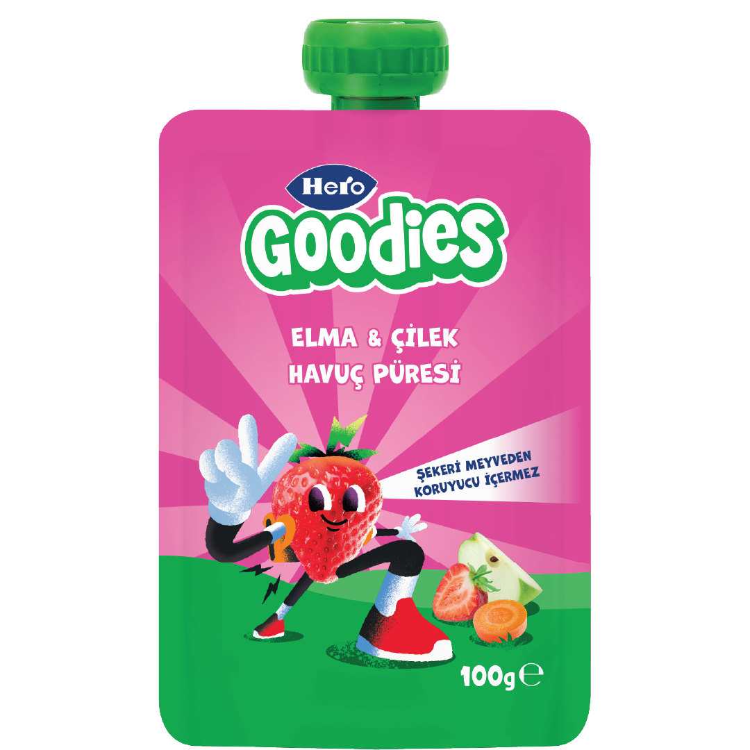 Çilek Elma Havuç Püresi